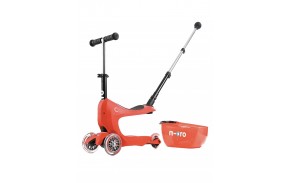 MICRO Mini 2GO Deluxe - Rouge - Trottinette enfant