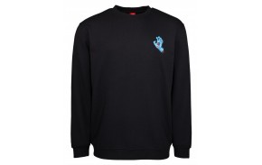 SANTA CRUZ Screaming Hand Chest Crew Sweatshirt - Noir