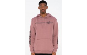 SANTA CRUZ Sweat à capuche Opus Dot Stripe Hood - Washed Grape (homme)