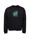 SANTA CRUZ Lege Maan Stip Crew Sweatshirt - Zwart