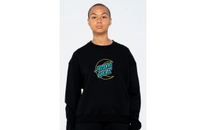 SANTA CRUZ Empty Moon Dot Crew Sweatshirt - Noir (face)