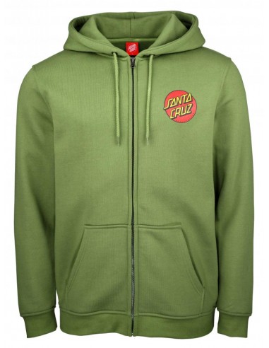 SANTA CRUZ Classic Dot Zip - Dill Green - Sweat à capuche à zip