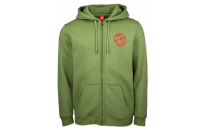 SANTA CRUZ Classic Dot Zip - Dill Green - Sweat à capuche à zip