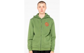 SANTA CRUZ Classic Dot Zip - Dill Green - Sweat à capuche à zip (homme)