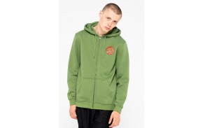 SANTA CRUZ Classic Dot Zip - Dill Green - Sweat à capuche à zip (achat)