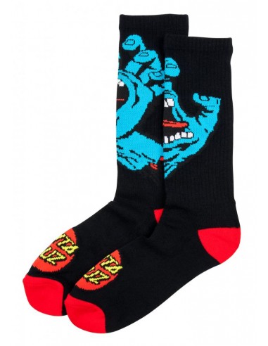 SANTA CRUZ Chaussettes Screaming Hand - Noir