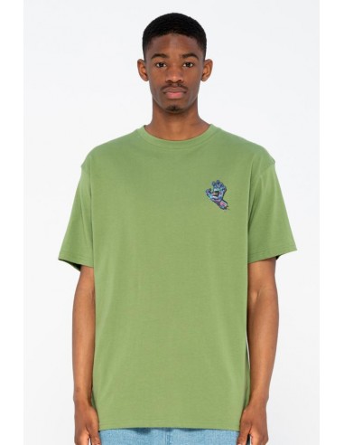 SANTA CRUZ T shirt Growth Hand Dill Green Skateboarding clothes