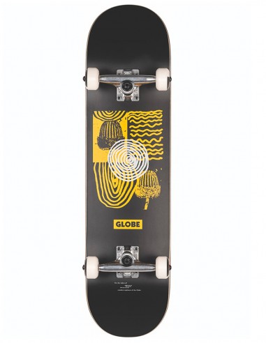 GLOBE G1 Fairweather 8" Black Yellow - Skateboard Complet