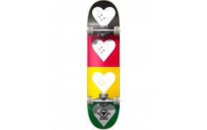 Skate THE HEART SUPPLY Quad Logo 8.25" Red/Gold/Green