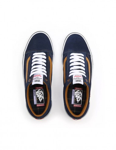 Vans old skool 2025 azul y marron