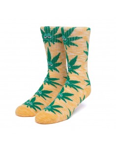 HUF Melange Green Buddy - Jaune - Chaussettes