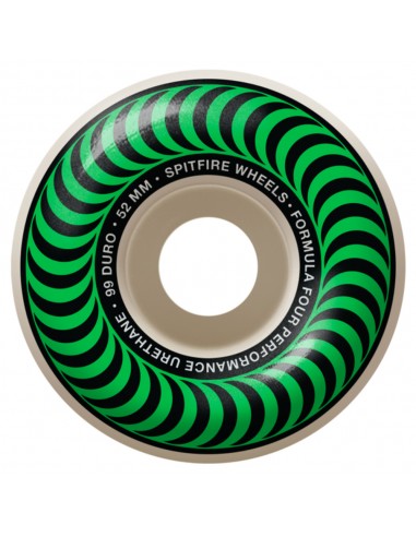 Roues de skate SPITFIRE Formula Four 52mm verte