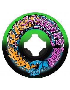 Roues de skate Slime Balls Greetings 56mm 99a verte noire