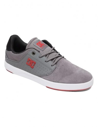 DC SHOES Plaza TC - Grey/Grey/Red - Chaussures de skate