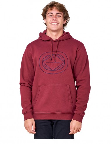 RIP CURL Radiate Fleece - Maroon - Sweat à Capuche