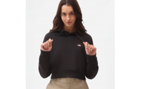 DICKIES Oakport Cropped - Noir - Sweat à Capuche (femmes)