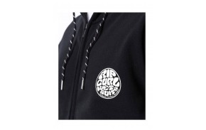 RIP CURL Original Weety Zip - Black - Sweat à Capuche - logo