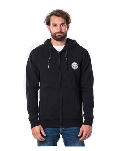 RIP CURL Original Weety Zip - Black - Sweat à Capuche - avant