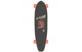 Longboard LONG ISLAND Stamp 37 Kicktail Griptape