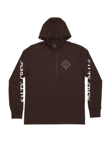 SALTY CREW Tippet Pocket Hood Tech - Noir - T-shirt à manches longues