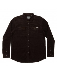 SALTY CREW Woodsman - Noir - Chemise en velours côtelé