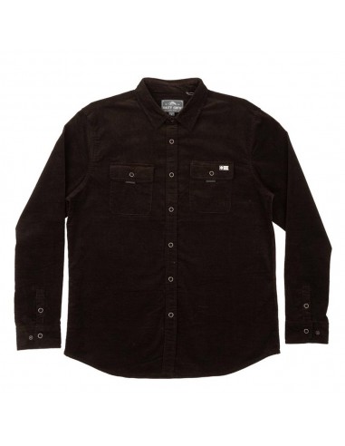 SALTY CREW Woodsman - Noir - Chemise en velours côtelé