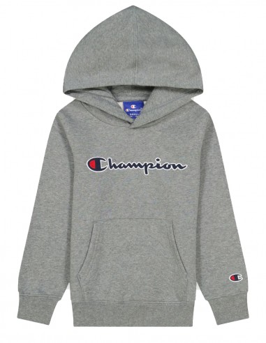 CHAMPION Rochester Logo - Gris - Sweat à capuche