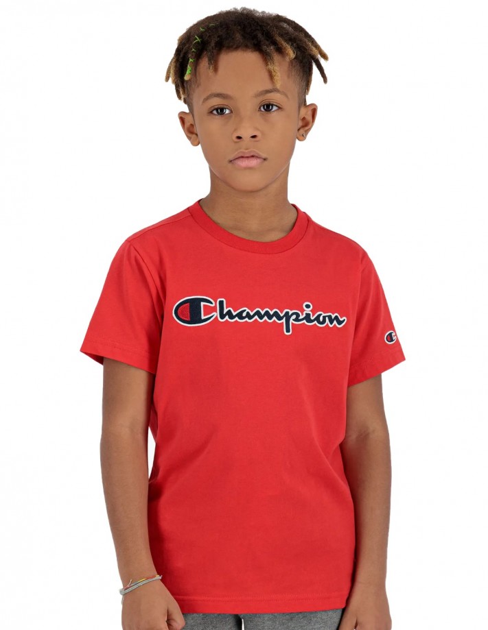 KAMPIOEN Rochester Logo Rood T shirt