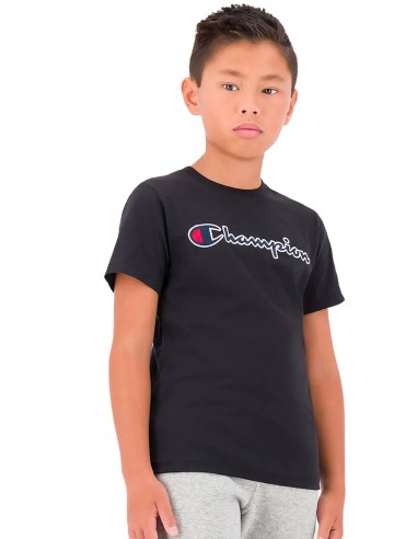 CHAMPION Rochester Kinder - Logo T-Shirt Schwarz 