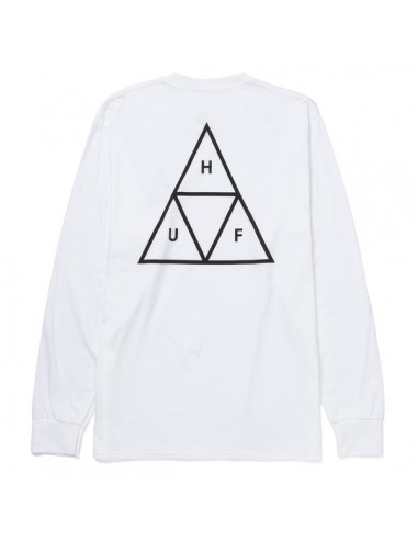 HUF T Essential TT - Blanc - T-shirt Manches Longues (dos)