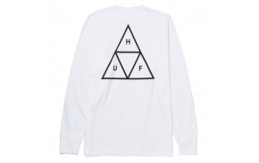 HUF T Essential TT - Blanc - T-shirt Manches Longues (dos)