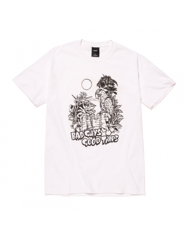 HUF Vacation UV Color - White - T-shirt