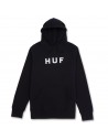 HUF Essentials Logo OG - Nero - Felpa con cappuccio