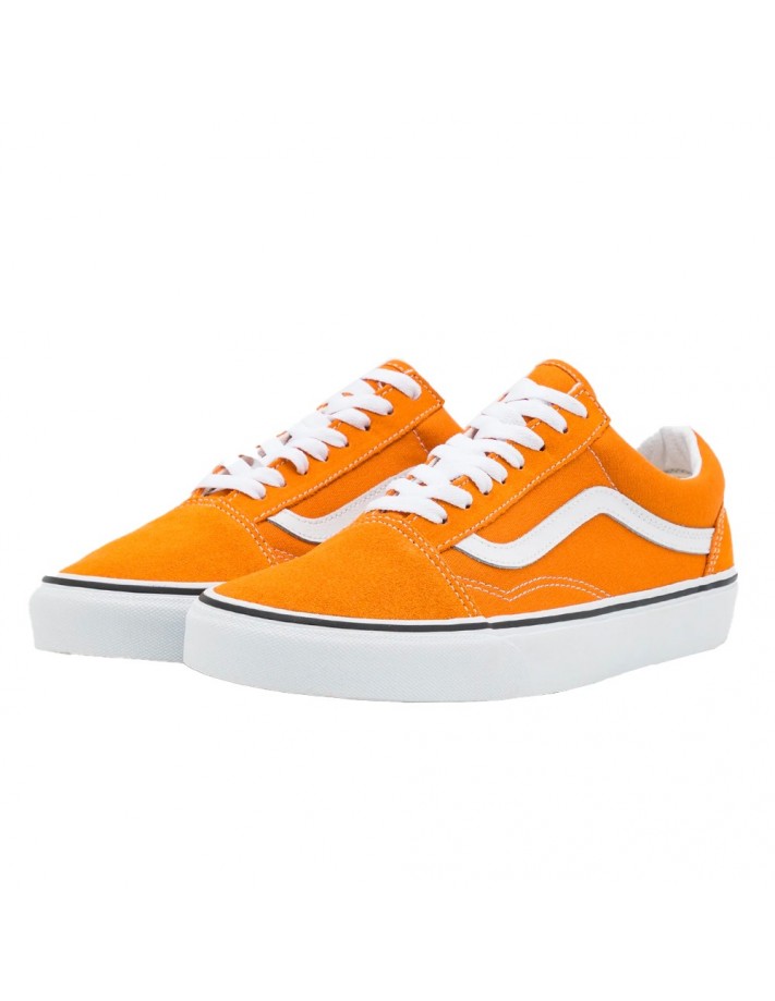 Vans old hotsell skool white orange