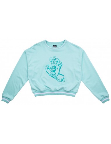 SANTA CRUZ Screaming Hand Outline - Sky - Crewneck Femmes