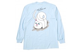 RIPNDIP Same shit different day - Bleu - T-shirt à manches longues (dos)