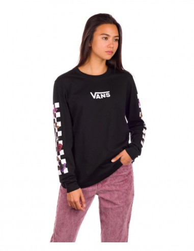 VANS Shnabby L/S BF - Black - T-shirt à manches longues Femmes