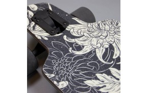 DUSTERS Channel Blooming 38" Black White - Longboard - grip