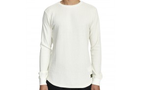 RVCA Day Shift Thermal - Blanc - T-shirt de face