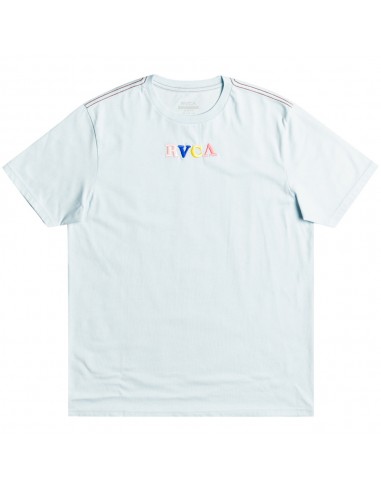 RVCA skull Club - Bleu ciel - T-shirt