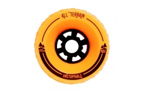 MBS roues Tout Terrain - Orange - Roues de Longboard - front