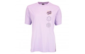 SANTA CRUZ Japanese Optical Dot - Lilac - T-shirt vue de face