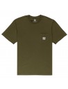 ELEMENT Basic Pocket Label - Army - Camiseta