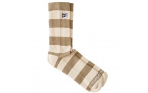 DC SHOES stripe Crew (2 Pack) - Ivy Green - Chaussettes