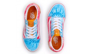 VANS Old Skool Tie Dye Block - Multi/True White - Chaussures de skate Enfants