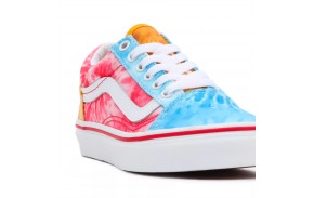 VANS Old Skool Tie Dye Block - Multi/True White - Chaussures de skate Enfants