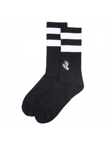 SANTA CRUZ Mini Mono Hand Twin Stripe - Noir - Chaussettes