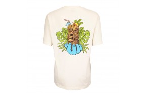 SANTA CRUZ Tiki Hand - Blanc cassé - T-shirt - vue de dos