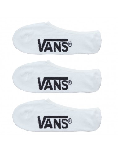 VANS Classic Super No Show - Blanc - Pack de 3 Socquettes