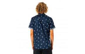 RIP CURL Paradise Palms - Navy - Chemise - vue de dos